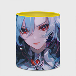 Кружка 3D Genshin Impact Арлекино draw, цвет: 3D-белый + желтый — фото 2