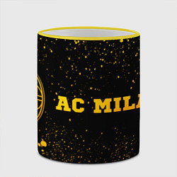 Кружка 3D AC Milan - gold gradient по-горизонтали, цвет: 3D-желтый кант — фото 2