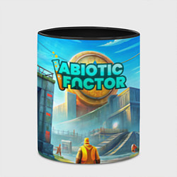 Кружка 3D Abiotic Factor атомный завод, цвет: 3D-белый + черный — фото 2