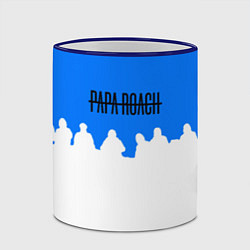 Кружка 3D Papa Roach rock bend, цвет: 3D-синий кант — фото 2