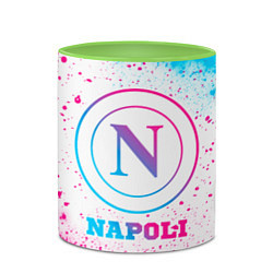 Кружка 3D Napoli neon gradient style, цвет: 3D-белый + светло-зеленый — фото 2
