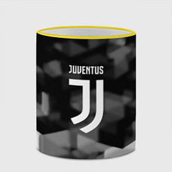Кружка 3D Juventus geometry fc, цвет: 3D-желтый кант — фото 2