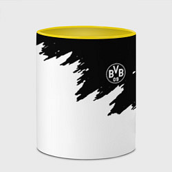 Кружка 3D Borussia краски белые, цвет: 3D-белый + желтый — фото 2