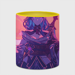 Кружка 3D Genshin Impact Эи Райден Баал draw, цвет: 3D-белый + желтый — фото 2