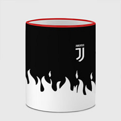 Кружка 3D Juventus fire, цвет: 3D-красный кант — фото 2
