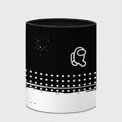 Кружка 3D Among us геометрия, цвет: 3D-белый + черный — фото 2