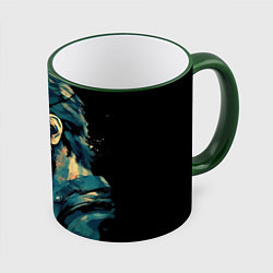 Кружка 3D Веном Снейк Metal gear game, цвет: 3D-зеленый кант