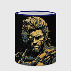 Кружка 3D Веном Снейк Metal gear game, цвет: 3D-синий кант — фото 2
