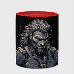 Кружка 3D Веном Снейк Metal gear, цвет: 3D-белый + красный — фото 2