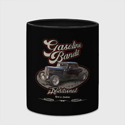 Кружка 3D Хотрод Gasoline bandit, цвет: 3D-белый + черный — фото 2