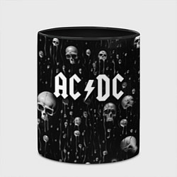 Кружка 3D AC DC - черепа с подтеками, цвет: 3D-белый + черный — фото 2