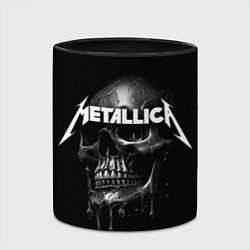 Кружка 3D Metallica - rock group, цвет: 3D-белый + черный — фото 2