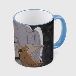 Кружка 3D Sousou no Frieren, цвет: 3D-небесно-голубой кант