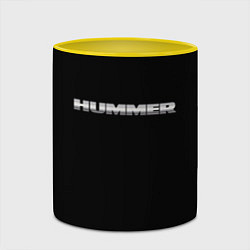 Кружка 3D Hummer logo, цвет: 3D-белый + желтый — фото 2