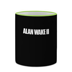 Кружка 3D Alan Wake 2 logo game, цвет: 3D-светло-зеленый кант — фото 2