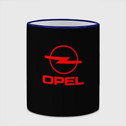 Кружка 3D Opel red logo auto, цвет: 3D-синий кант — фото 2