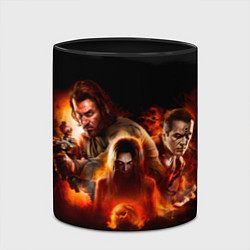 Кружка 3D Игра Fear главные герои 2, цвет: 3D-белый + черный — фото 2