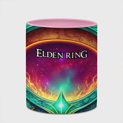 Кружка 3D Elden Ring кольцо и магия, цвет: 3D-белый + розовый — фото 2