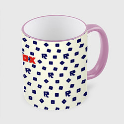 Кружка 3D Roblox pattern, цвет: 3D-розовый кант