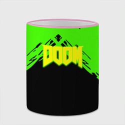 Кружка 3D Doom кислотное лого, цвет: 3D-розовый кант — фото 2