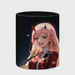 Кружка 3D Милый во франксе - zero two, цвет: 3D-белый + черный — фото 2