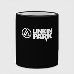 Кружка 3D Linkin park logo rock music, цвет: 3D-черный кант — фото 2