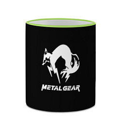 Кружка 3D Metal gear logo, цвет: 3D-светло-зеленый кант — фото 2