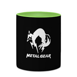 Кружка 3D Metal gear logo, цвет: 3D-белый + светло-зеленый — фото 2