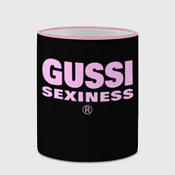 Кружка 3D Гусси - сексуальность, цвет: 3D-розовый кант — фото 2