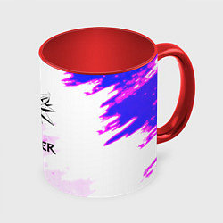 Кружка 3D The Witcher colors neon, цвет: 3D-белый + красный