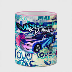 Кружка 3D NFS Most Wanted graffitti, цвет: 3D-розовый кант — фото 2