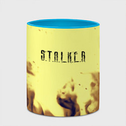 Кружка 3D Stalker fire retro, цвет: 3D-белый + небесно-голубой — фото 2