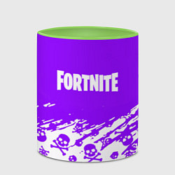 Кружка 3D Fortnite skull pattern, цвет: 3D-белый + светло-зеленый — фото 2