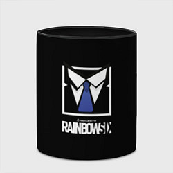 Кружка 3D Ubisoft rainbow six, цвет: 3D-белый + черный — фото 2