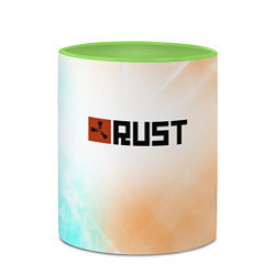 Кружка 3D RUST gradient, цвет: 3D-белый + светло-зеленый — фото 2