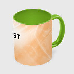 Кружка 3D RUST gradient, цвет: 3D-белый + светло-зеленый