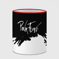 Кружка 3D Pink Floyd белые краски, цвет: 3D-красный кант — фото 2