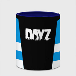 Кружка 3D Dayz геометрия, цвет: 3D-белый + синий — фото 2