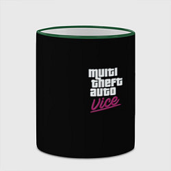 Кружка 3D GTA vice city game, цвет: 3D-зеленый кант — фото 2