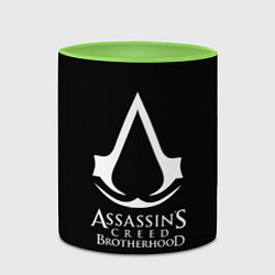 Кружка 3D Assassins Creed brotherhood, цвет: 3D-белый + светло-зеленый — фото 2