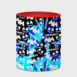 Кружка 3D Marshmello fire, цвет: 3D-белый + красный — фото 2