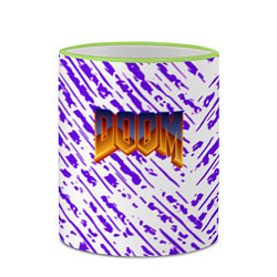 Кружка 3D Doom neon retro, цвет: 3D-светло-зеленый кант — фото 2