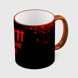 Кружка 3D Depeche Mode - red gradient, цвет: 3D-оранжевый кант