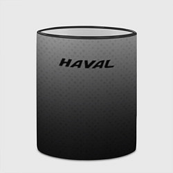 Кружка 3D Haval тёмно-серый градиент, цвет: 3D-черный кант — фото 2