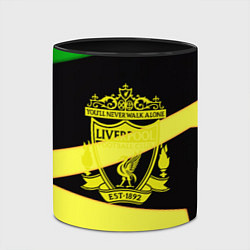 Кружка 3D Liverpool geometry sport, цвет: 3D-белый + черный — фото 2