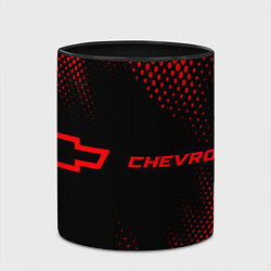 Кружка 3D Chevrolet - red gradient по-горизонтали, цвет: 3D-белый + черный — фото 2