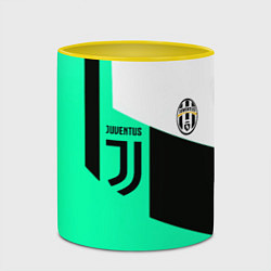 Кружка 3D Juventus geometry, цвет: 3D-белый + желтый — фото 2