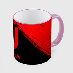 Кружка 3D Juventus - red gradient, цвет: 3D-розовый кант