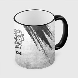 Кружка 3D Bayer 04 - white gradient, цвет: 3D-черный кант