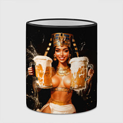 Кружка 3D Египетское пиво - царское предложение, цвет: 3D-черный кант — фото 2